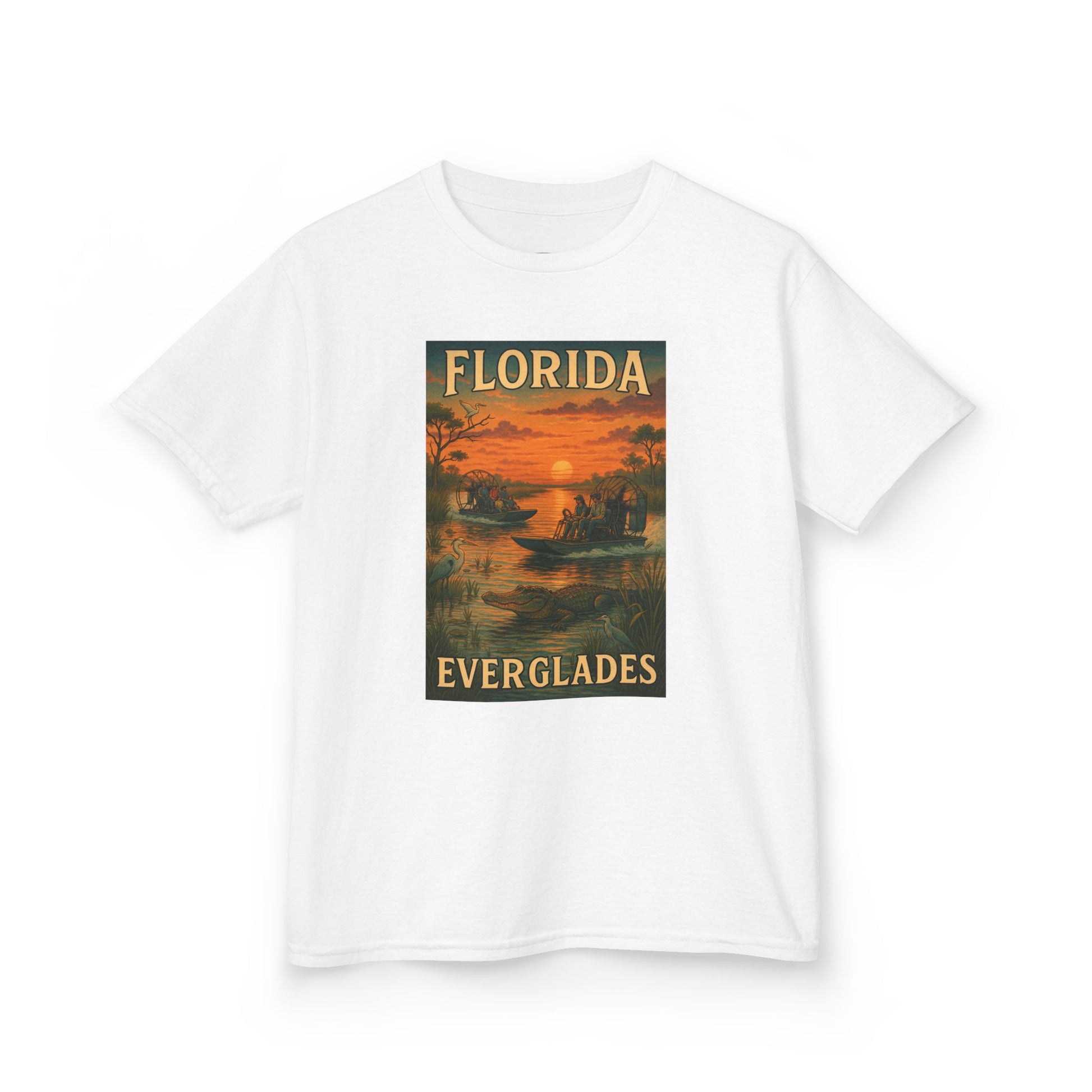 Florida Everglades Kids Tee, Fun Kids Shirt, Summer T-Shirt, Cute Florida Apparel, Kids Gifts for Outdoor Adventures