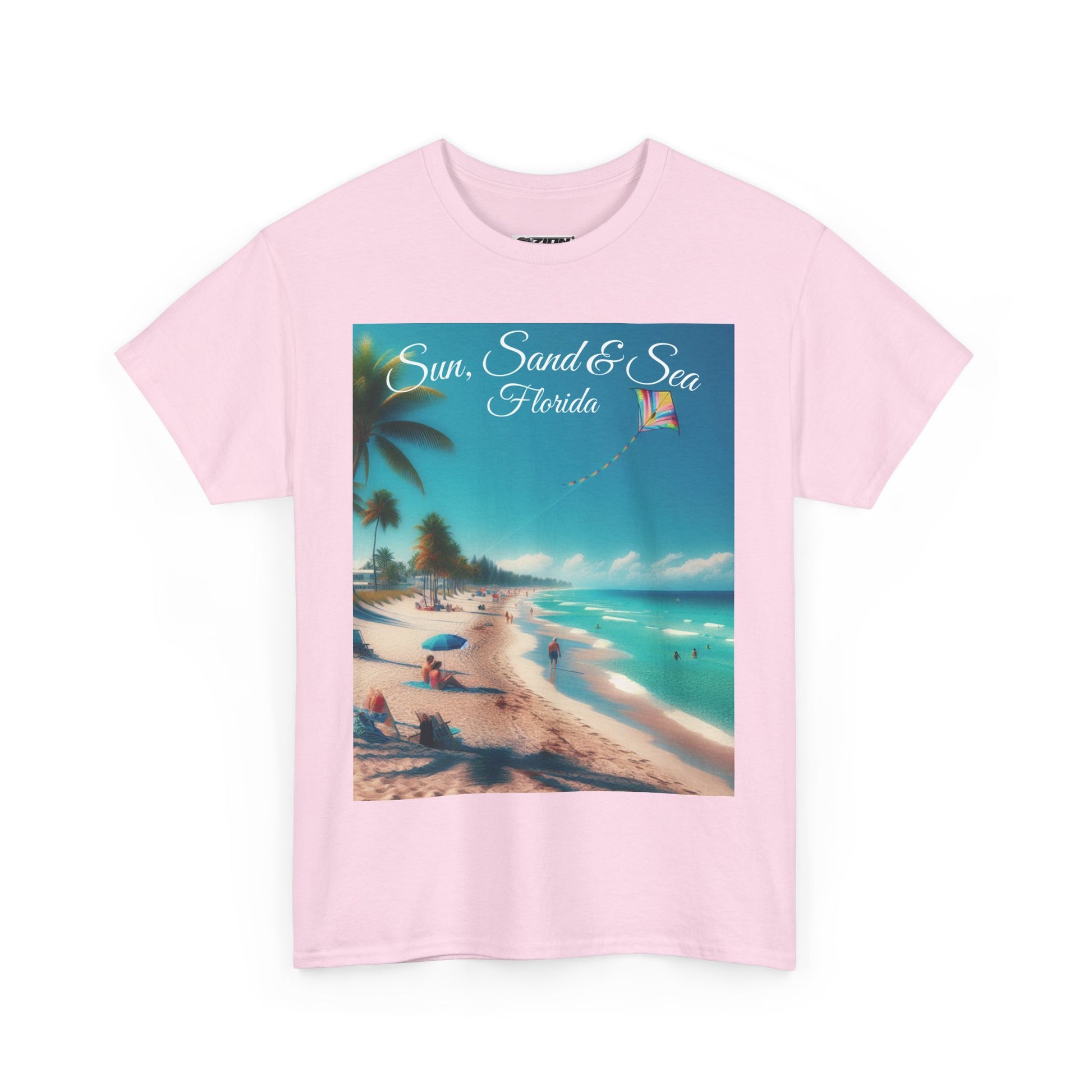 Tropical T-Shirt, Sun Sand & Sea Tee, Beach Vibes Shirt, Summer Wear, Vacation Outfit, Gift for Ocean Lovers