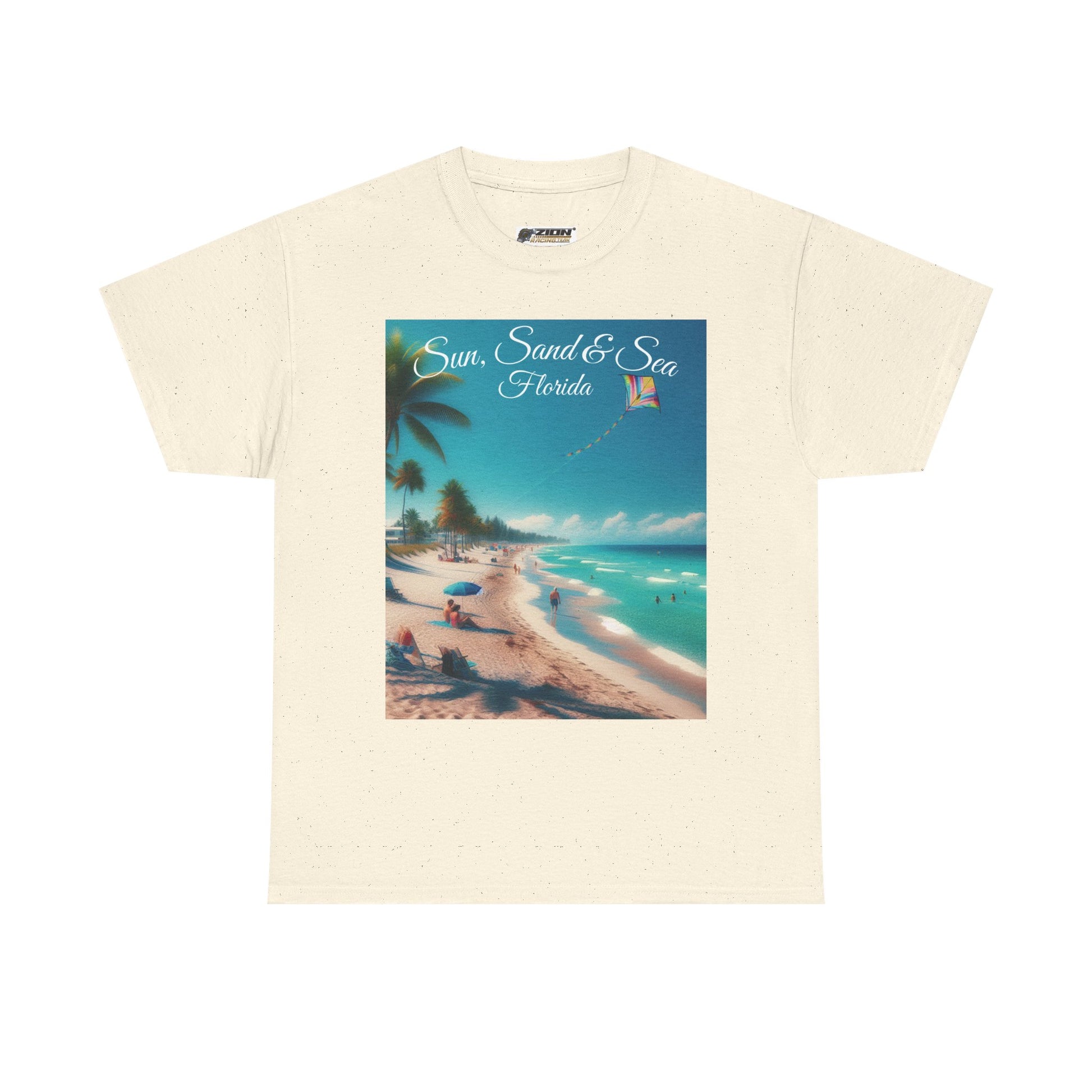 Tropical T-Shirt, Sun Sand & Sea Tee, Beach Vibes Shirt, Summer Wear, Vacation Outfit, Gift for Ocean Lovers