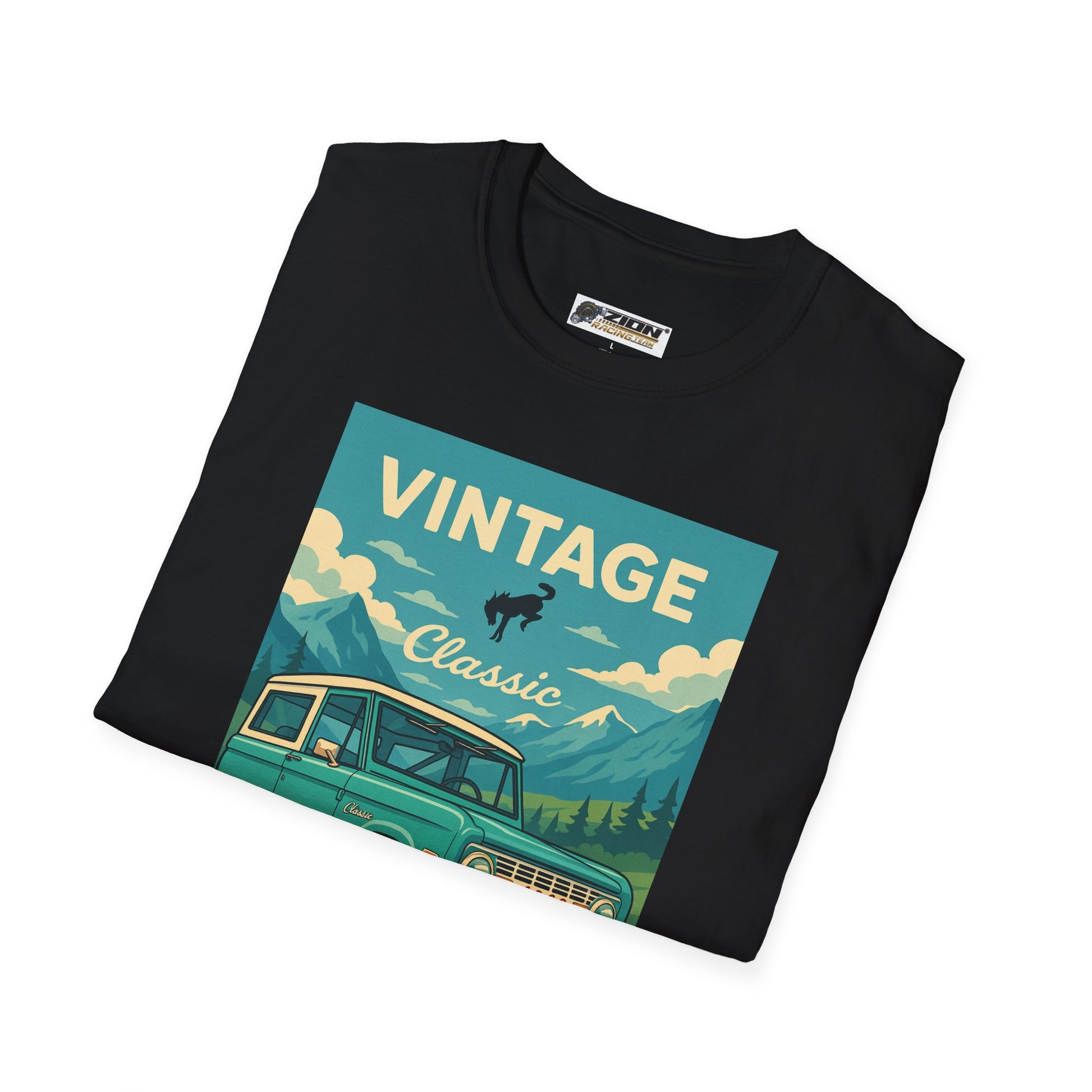 Vintage Bronco Unisex Softstyle T-Shirt | Retro Car Tee, Birthday Gift, Classic Auto Shirt, Summer Fashion, Car Lover Gift