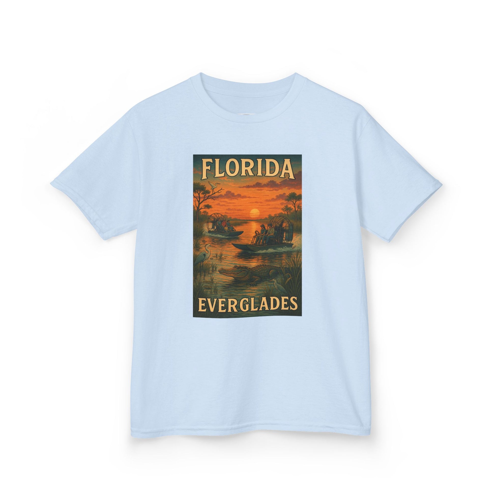 Florida Everglades Kids Tee, Fun Kids Shirt, Summer T-Shirt, Cute Florida Apparel, Kids Gifts for Outdoor Adventures